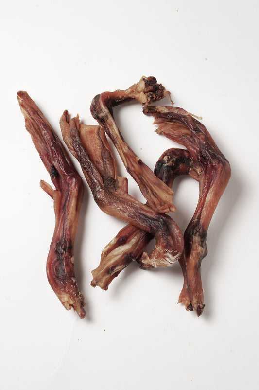 Pattes de canard séchées – friandises naturelles sans additifs, croquantes et riches en protéines, idéales pour chiens de toutes tailles.