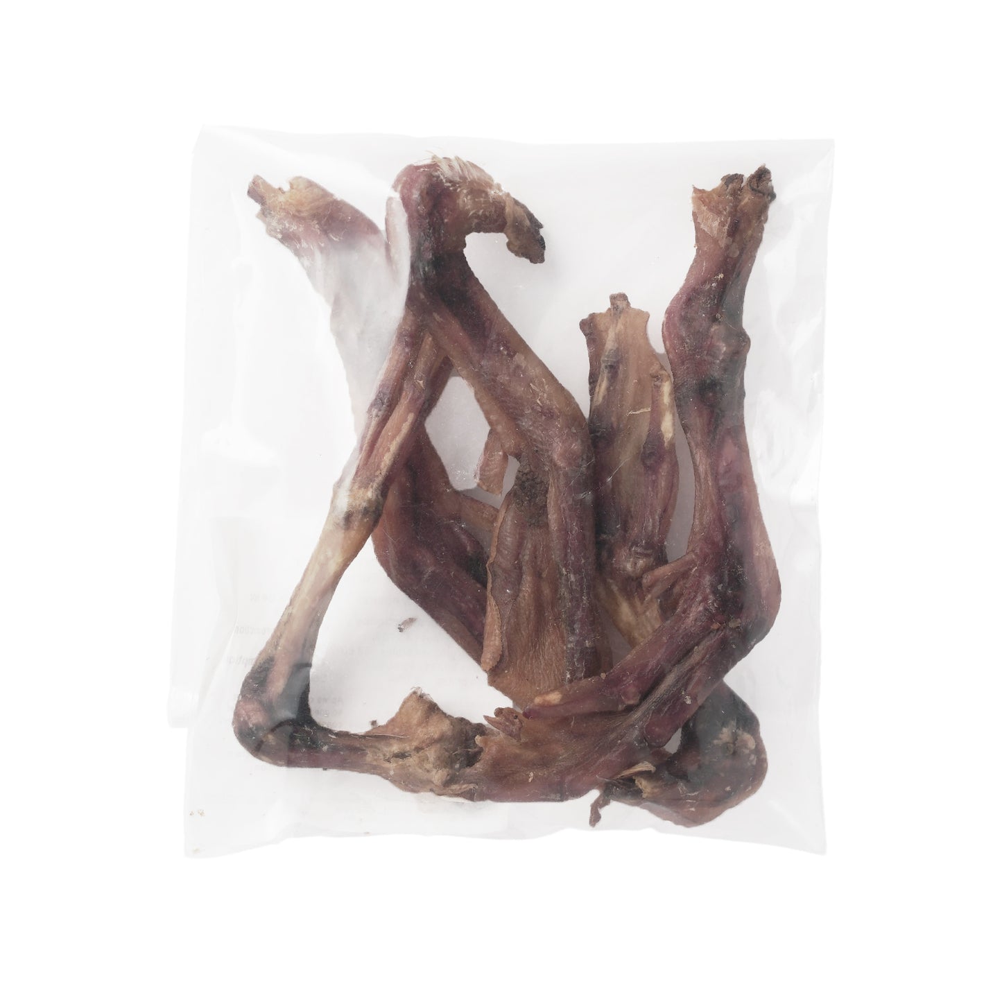 Pattes de canard déshydratées 100g – gourmandises croquantes et nutritives pour chiens.