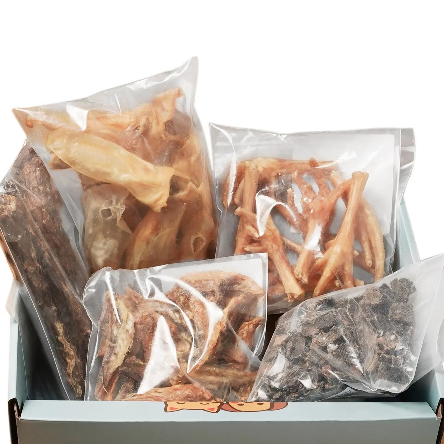 PapattesBox édition Noël : 5 sachets de friandises naturelles pour chien, offerts en version extra-gourmande.