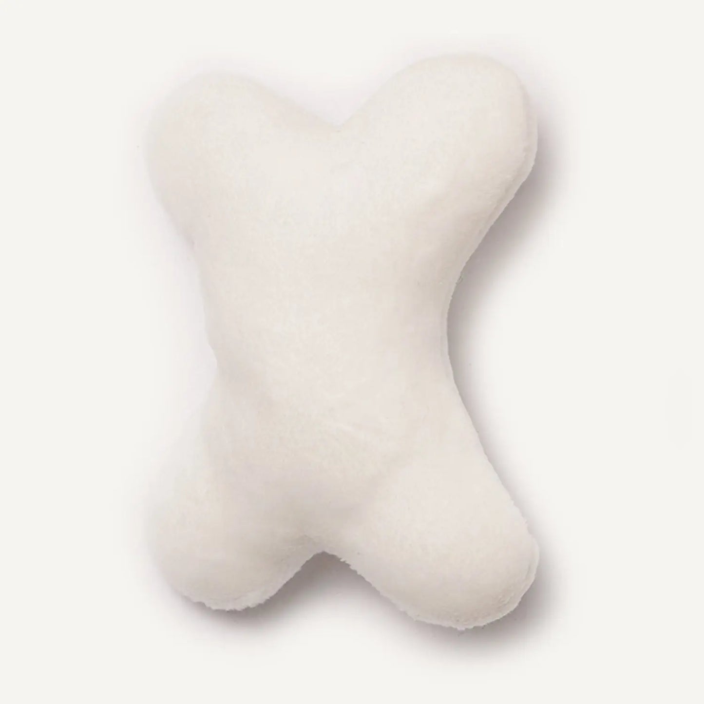 PapattesBox -  Sapin Souriant Édition Spéciale Noël. Os en peluche blanc détachable du jouet Sapin Souriant PapattesBox.